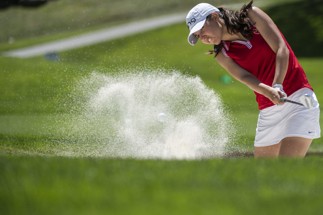 Tenero: CST, 3T "Tutti i talenti a Tenero". Nella foto, le giovani della Nazionale Svizzera di Golf in allenamento al Golf Patriziale di Losone. © Ti-Press / Samuel Golay